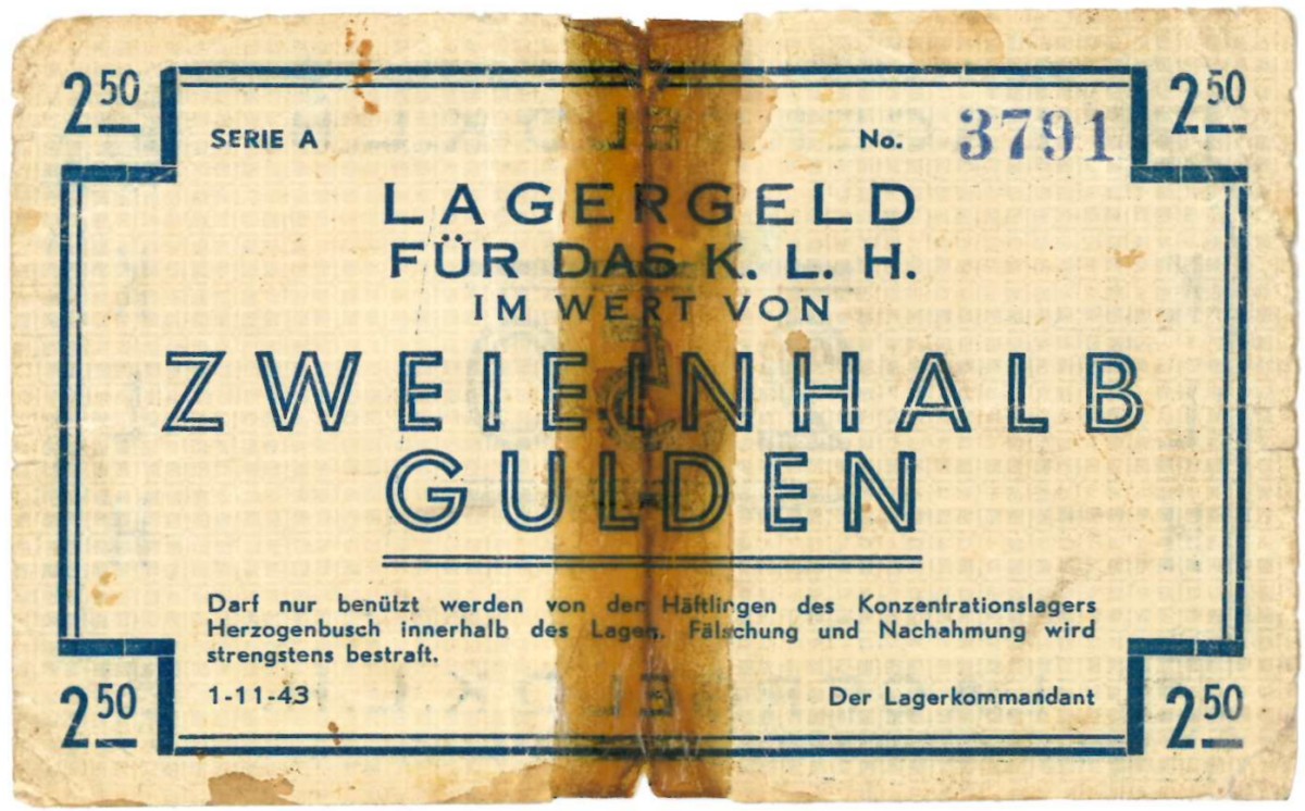Nederland . 2,5 gulden. Banknote. Type 1943. Type Vugt. - Fine -.