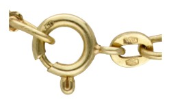 18 kt. Geelgouden schakelcollier. 
