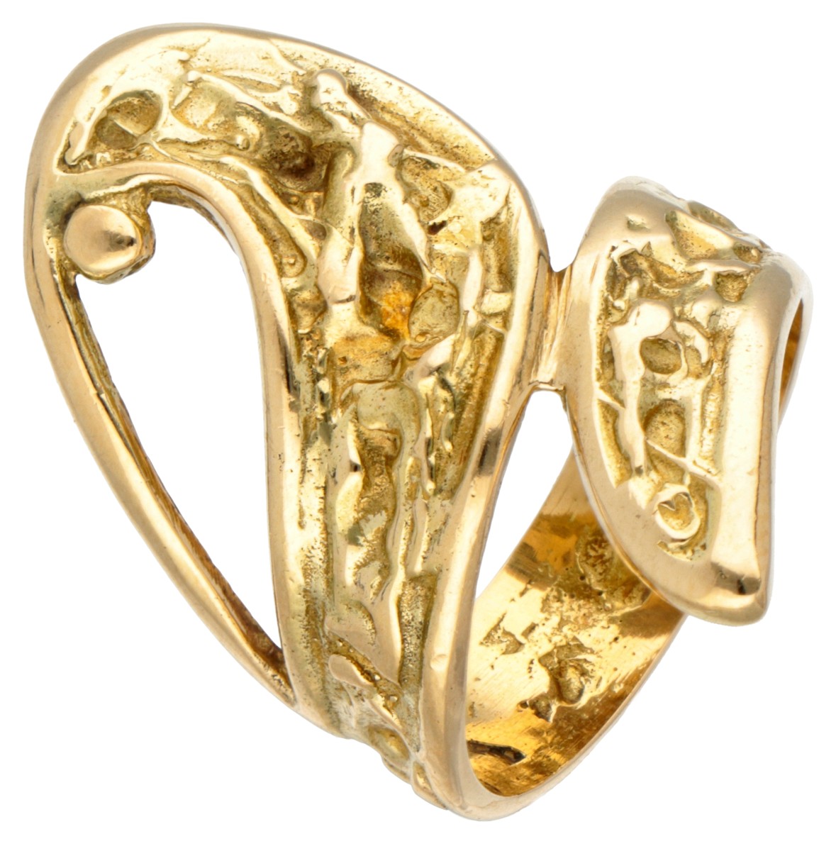 18 kt. Geelgouden design ring.