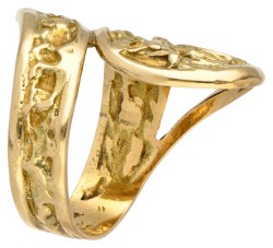 18 kt. Geelgouden design ring.