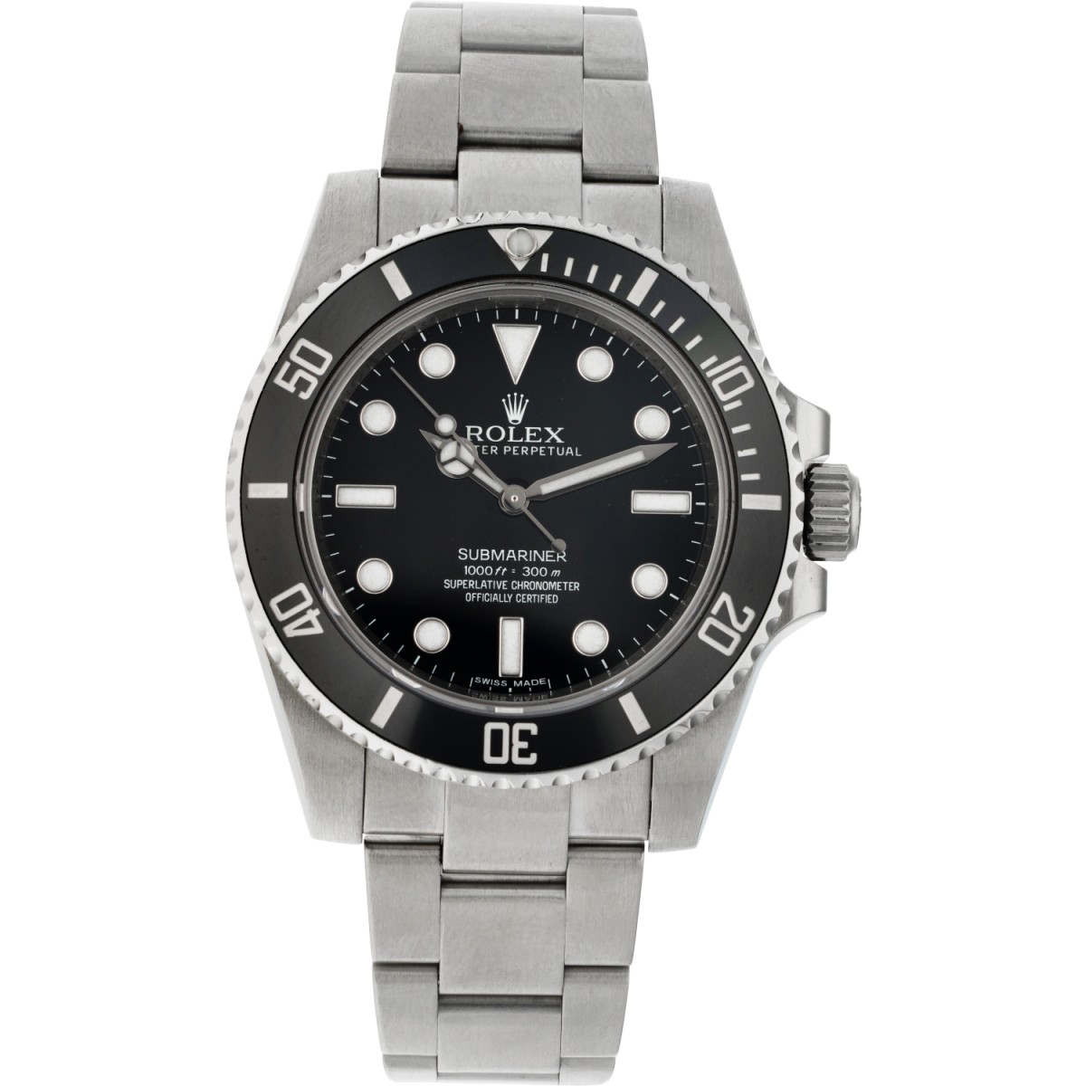 Rolex Submariner 114060 no date - Heren polshorloge - ca. 2010.