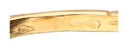 Marco Bicego 14 kt. geelgouden 'Jaipur' ring bezet met topaas en citrien.