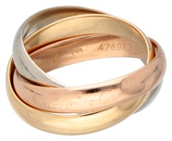 Les Must de Cartier 18 kt. tricolor gouden 'Trinity' ring
