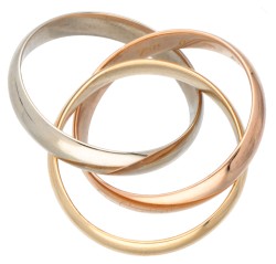 Les Must de Cartier 18 kt. tricolor gouden 'Trinity' ring