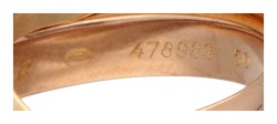 Les Must de Cartier 18 kt. tricolor gouden 'Trinity' ring