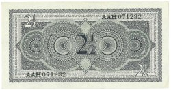 Nederland. 2,5 gulden . Muntbiljet. Type 1949. Type Juliana. - Zeer Fraai / Prachtig.