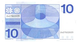 Nederland. 10 gulden . Bankbiljet. Type 1968. Type Frans Hals. - UNC.