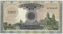 Nederland. 20 gulden . Bankbiljet. Type 1939. Type Emma. - Zeer Fraai.