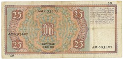 Nederland. 25 gulden . Bankbiljet. Type 1931. Type Mees. - Fraai.