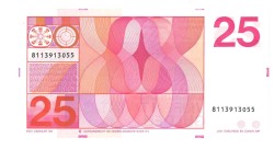 Nederland. 25 gulden. Bankbiljet. Type 1971. Type Sweelinck. - Nagenoeg UNC.