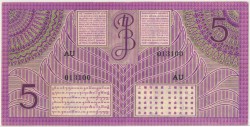 Netherlands-Indies. 5 gulden. Banknote. Type 1946. - Very fine / Extremely fine.