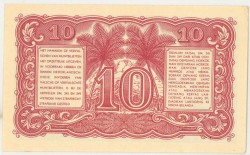 Netherlands-Indies. 10 sen. Banknote. Type 1947. - Very fine / Extremely fine.