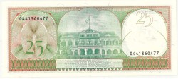 Suriname. 25 gulden . Banknote. Type 1985. - UNC.