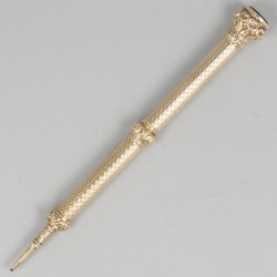 Potlood / kroontjespen (multipen) goud.