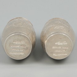 Peper- & zoutstel (Chinees export) zilver.