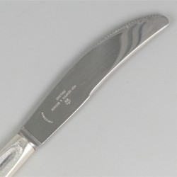 6-delige set dinermessen ''model Jeunesse'' zilver.