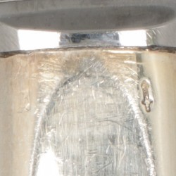 6-delige set ontbijtmessen ''model Jeunesse'' zilver.