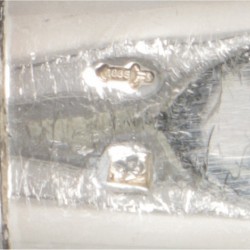 8-delige set fruitmesjes ''model Jeunesse'' zilver.