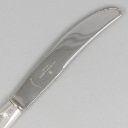 8-delige set fruitmesjes ''model Jeunesse'' zilver.