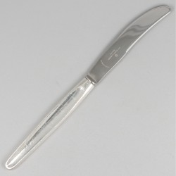 8-delige set fruitmesjes ''model Jeunesse'' zilver.