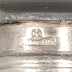 10-delige set dinermessen zilver.