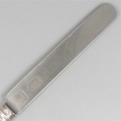 10-delige set dinermessen zilver.