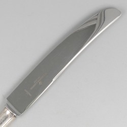 6-delige set dinermessen zilver.