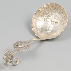 2-delig lot roomlepels zilver.