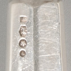 6-delige set dinermessen Haags lofje zilver.