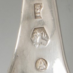 2-delig lot roomlepels zilver.
