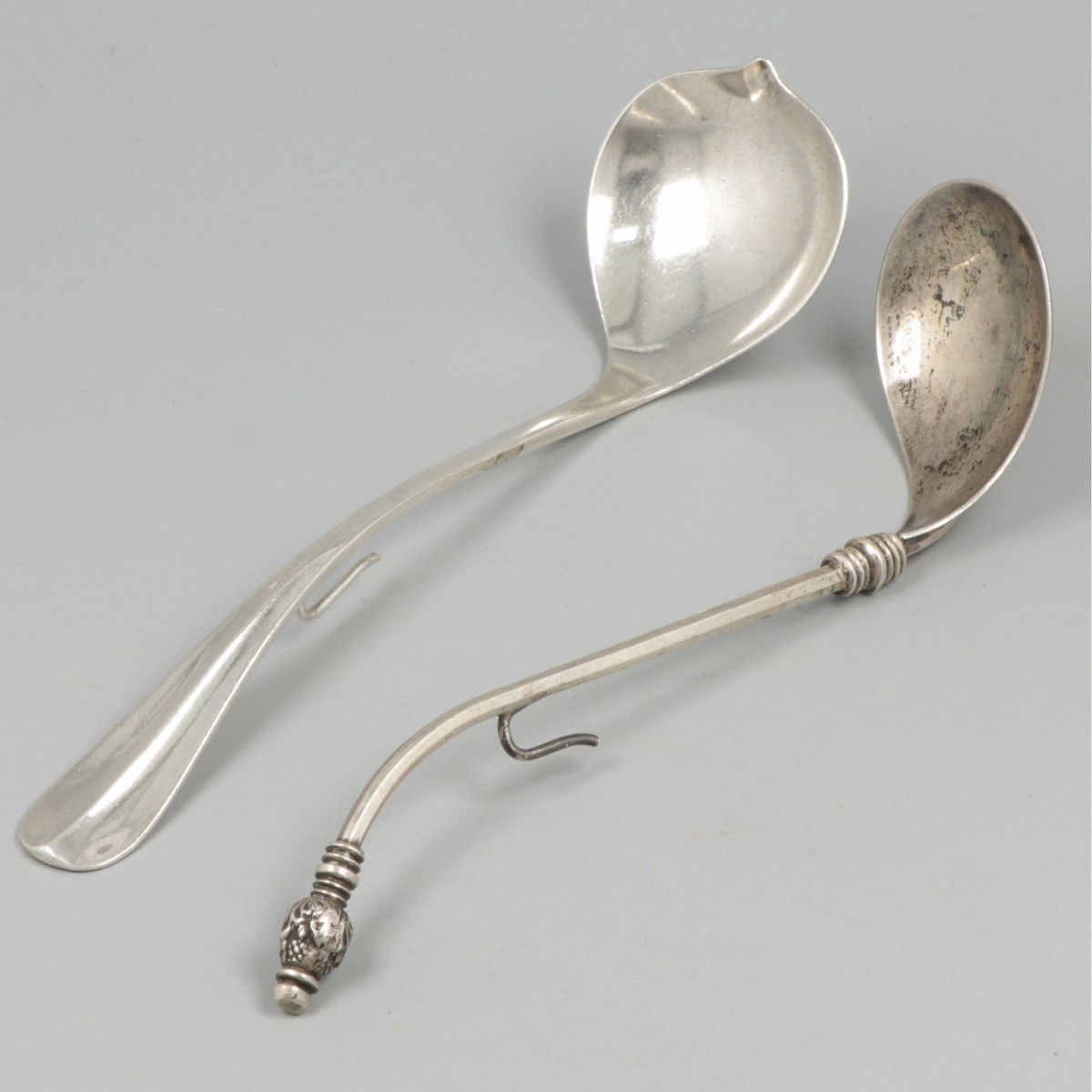 2-delig lot jamlepels zilver.
