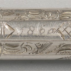 4-delig lot naaldenkokers zilver.