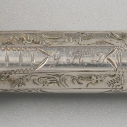 4-delig lot naaldenkokers zilver.