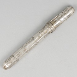 4-delig lot naaldenkokers zilver.