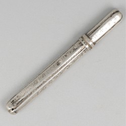 4-delig lot naaldenkokers zilver.