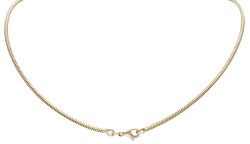 14 kt. Geelgouden schakelcollier. 