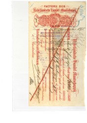 Netherlands-Indies. 1200 gulden. bill of exchange. Type 1875. Type Batavia. - Very fine.