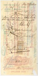 Netherlands-Indies. 3075 gulden. bill of exchange. Type 1873. Type Batavia. - Fine -.