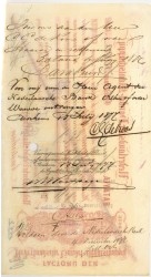Netherlands-Indies. 5000 gulden . bill of exchange. Type 1877. Type Batavia. - Fine -.