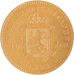 Bulgaria. Kingdom. Ferdinand I. 10 Leva. 1894.
