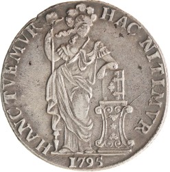 3 Gulden - Generaliteits. West-Friesland. 1795. Zeer Fraai.
