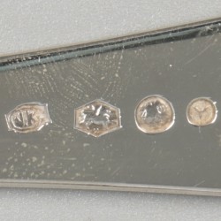 6-delige set dinervorken Haags lofje zilver.