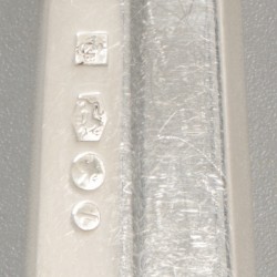 6-delige set messen Haags lofje zilver.