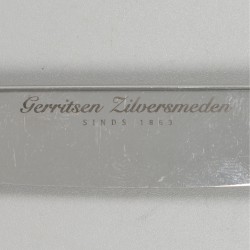 6-delige set messen Haags lofje zilver.