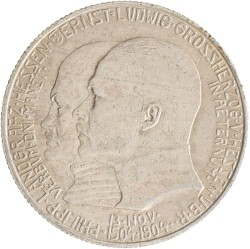 German states. Hessen-Darmstadt. Ernst Lüdwig. 2 Mark - 400th anniversary of the birthday of Philips 'der Großmütige'. 1904.