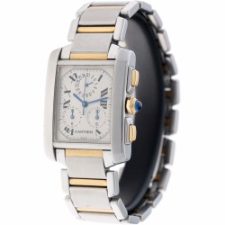 Cartier Tank Francaise Chronoflex 2303 - Herenhorloge - ca. 2005