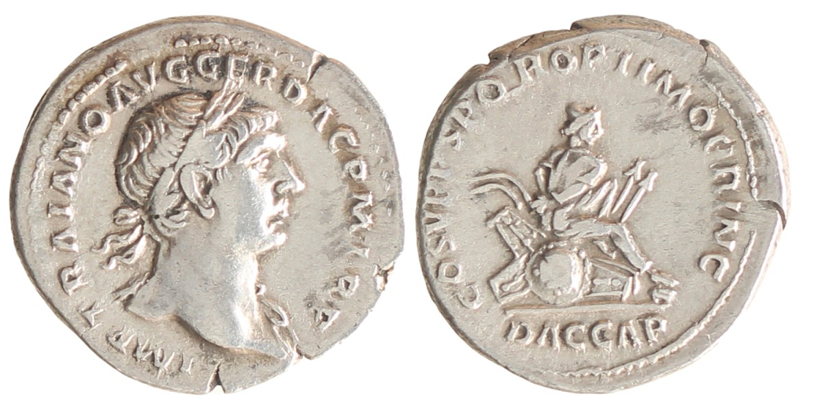 Roman empire. Trajan. Denarius. N.D. (98 - 117 AD).