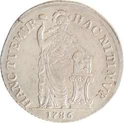3 Gulden - Generaliteits. West-Friesland. 1786. Zeer Fraai +.