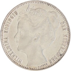 1 gulden. Wilhelmina. 1906. Zeer Fraai +.