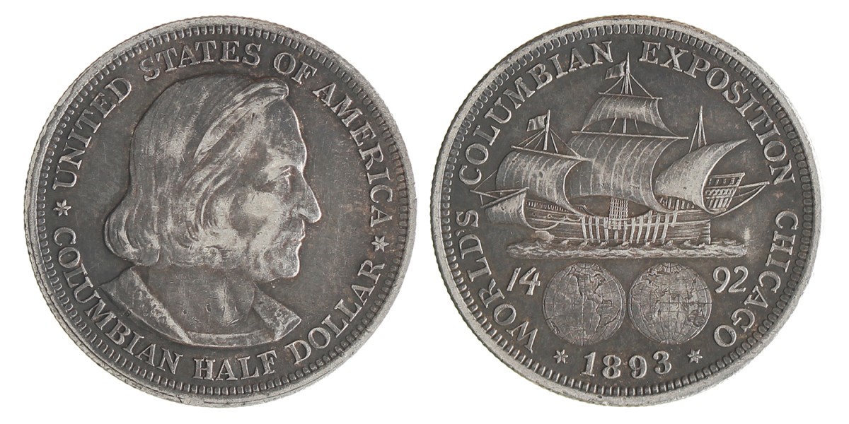 USA. ½ Dollar - World's Columbian exposition Chicago. 1893.